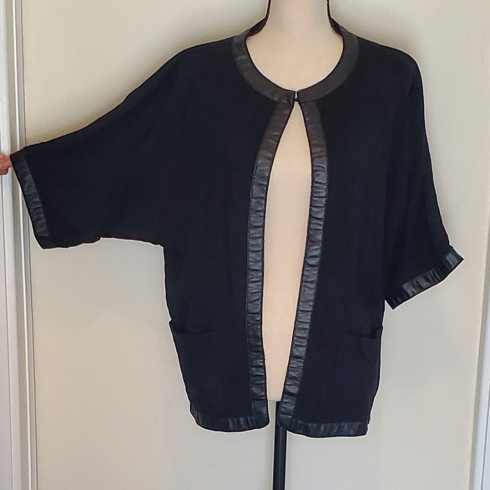 Chico's Black Kimono Style Sweater Cardigan